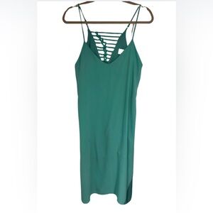 I. Teal Strappy Dress size M